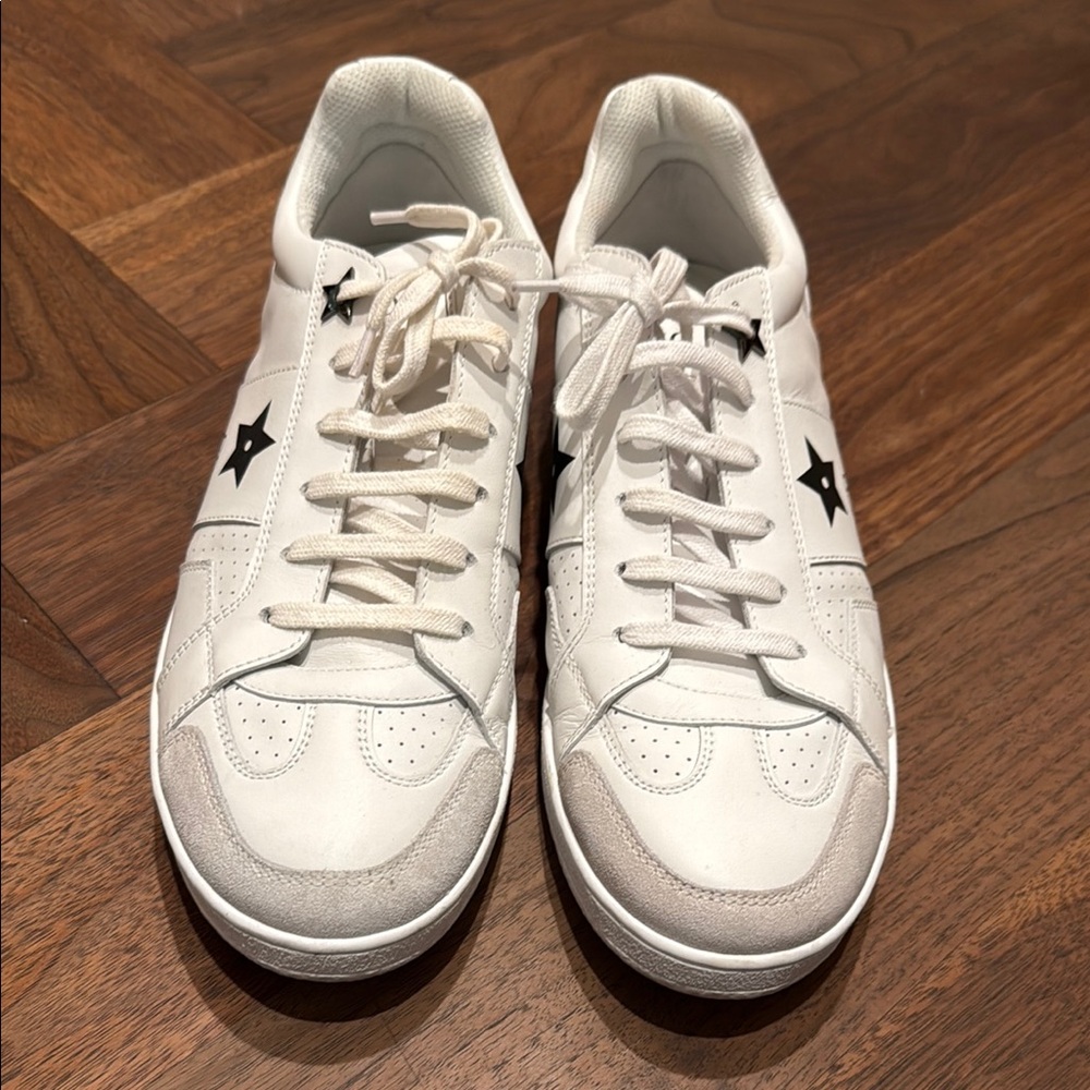 White Leather Women Sneakers Dior
